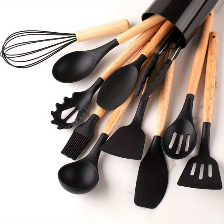 Kitchen Utensil Set - 12 Piece Silicone Cooking Tools 6