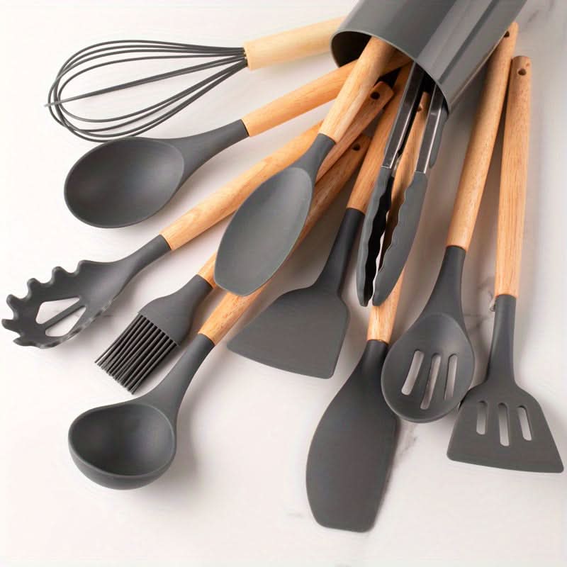 Kitchen Utensil Set - 12 Piece Silicone Cooking Tools 7