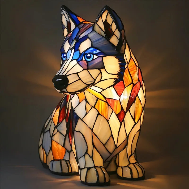 Kompakte Tischlampe mit Beruhigendem Licht – Helle Farben für Nachttische und Wohnräume, 17 x 17 cm 0