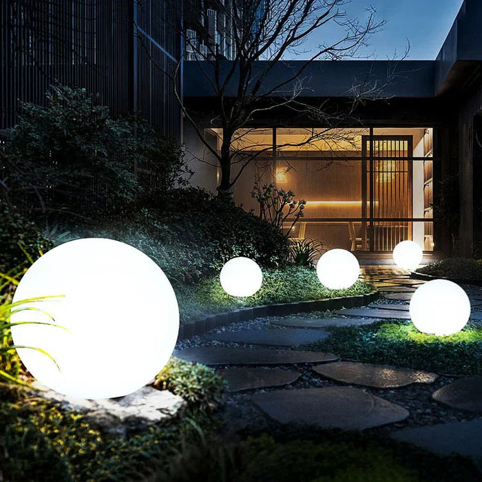 Kugelgartenbeleuchtung Solar mit 16 Farben und Fernbedienung – Wetterfeste LED Gartenleuchte für Innen und Außen 6