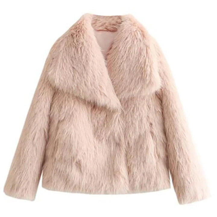 Kurze Damenjacke aus Kunstpelz für Herbst und Winter – Elegante Jacke für kühle Tage, Maschinenwaschbar, Bequeme Passform 7