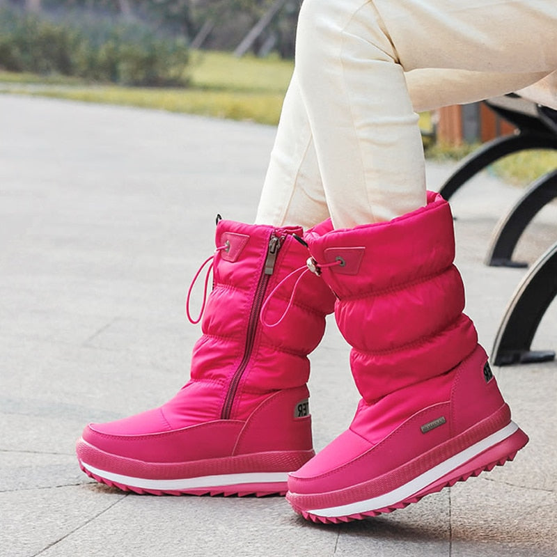 Kuschelige Winterschuhe Damen mit Wasserabweisendem Obermaterial und Rutschfester Sohle – Warm und Gemütlich für Wintertage 7