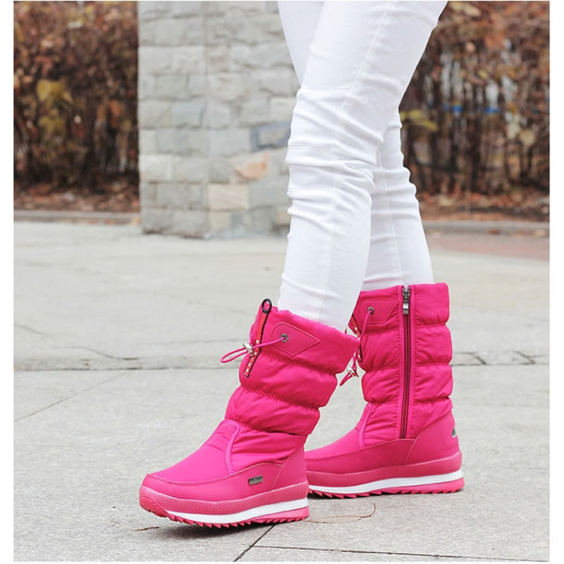 Kuschelige Winterschuhe Damen mit Wasserabweisendem Obermaterial und Rutschfester Sohle – Warm und Gemütlich für Wintertage 8