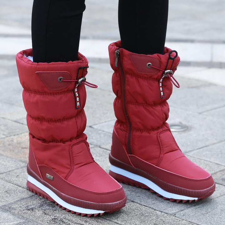 Kuschelige Winterschuhe Damen mit Wasserabweisendem Obermaterial und Rutschfester Sohle – Warm und Gemütlich für Wintertage 9