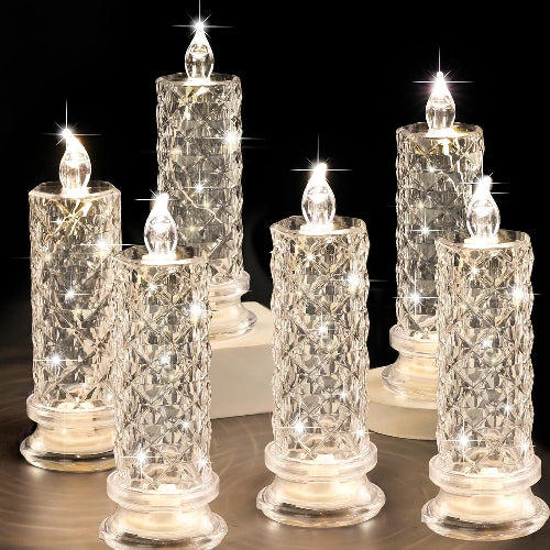 LED Flameless Candles with Pink Shade for Romantic Atmosphere 1