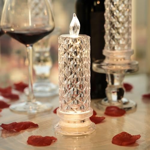 LED Flameless Candles with Pink Shade for Romantic Atmosphere 7