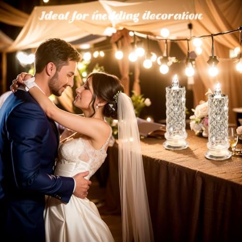 LED Flameless Candles with Pink Shade for Romantic Atmosphere 8