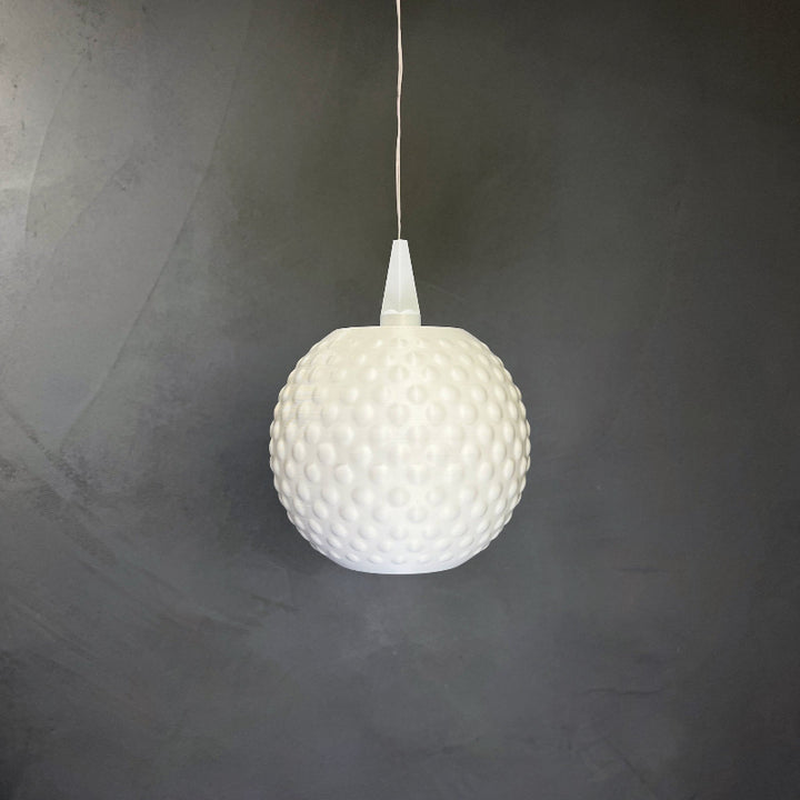 Lampshade for Herrnhuter Star A1 - Matte White 10 cm Diameter with Structured Surface and Bead-Like Pattern 2