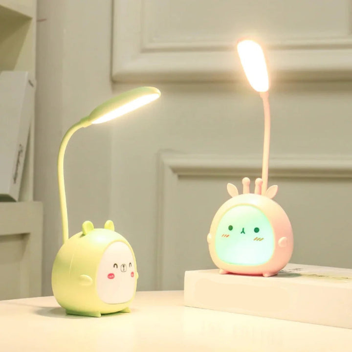 Leselampe für Kinder mit Augenschutz und USB-Ladefunktion – Tragbares, buntes Nachtlicht für sicheres Lesen und Lernen 1