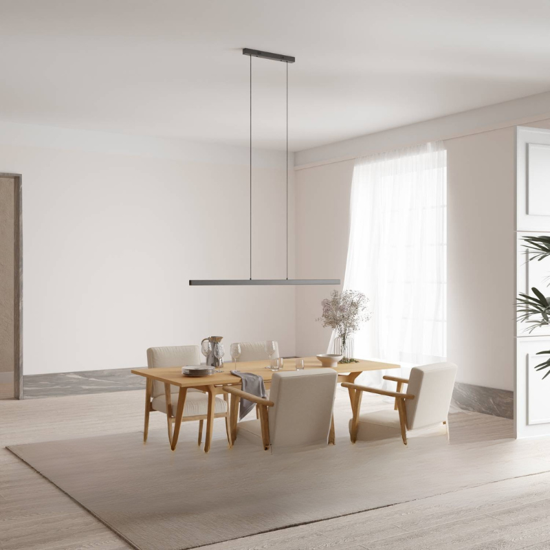 Lineare LED-Pendelleuchte für Ess- und Wohnbereiche