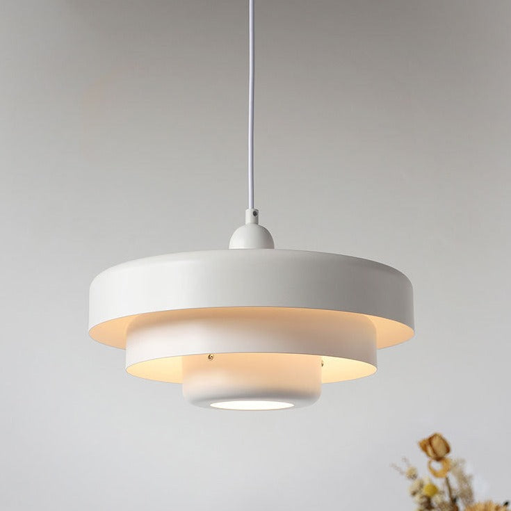 Mehrschichtige Pendelleuchte in Grün und Orange – Elegante Hängelampe für Schlafzimmer und Wohnzimmer 5