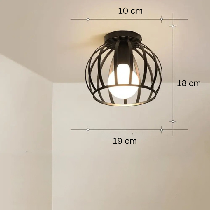 Metall-Käfig-Deckenleuchte für Moderne Industrielle Innenräume