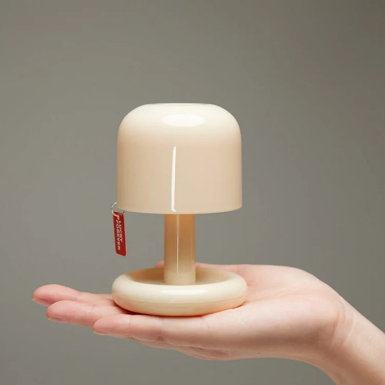 Mini Tischlampe mit USB-Ladestation – Tragbare Tischleuchte für romantisches Ambiente und entspannende Atmosphäre 0