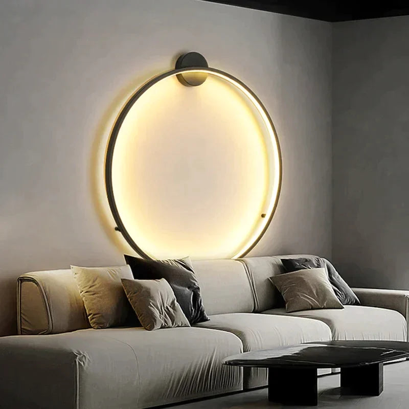 Minimalistische Runde Wandleuchte Innen – Hochwertige LED Wandlampe für Stilvolles Wohnen 0