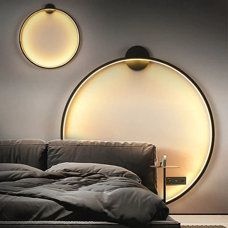 Minimalistische Runde Wandleuchte Innen – Hochwertige LED Wandlampe für Stilvolles Wohnen 2