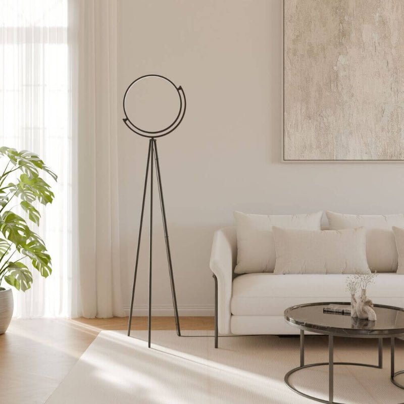 Modern Floor Lamp - Sleek Standing Lamp with 360° Rotating Shade for Living Room Decor 0