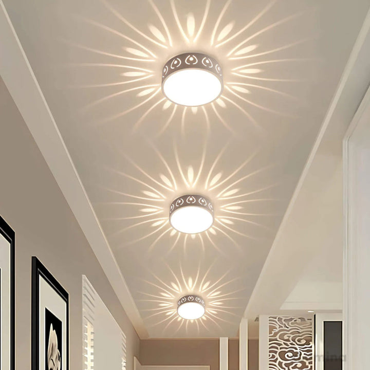 Modern LED Ceiling Light - Slim Ceiling Lamp for Hallways, Entrances, and Outdoor Balconies 2
