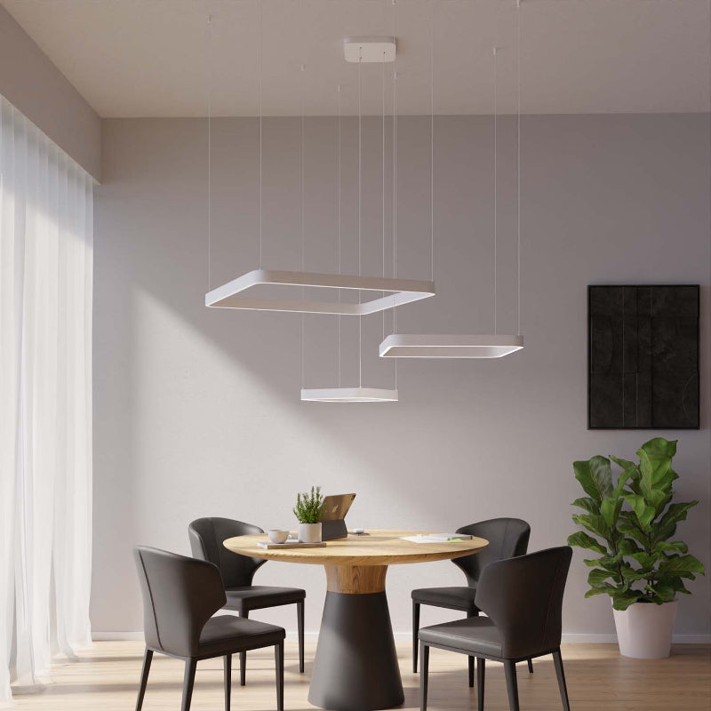 Modern Pendant Lamp - Contemporary Hanging Lights with Floating Square Design for Stylish Home Décor 9