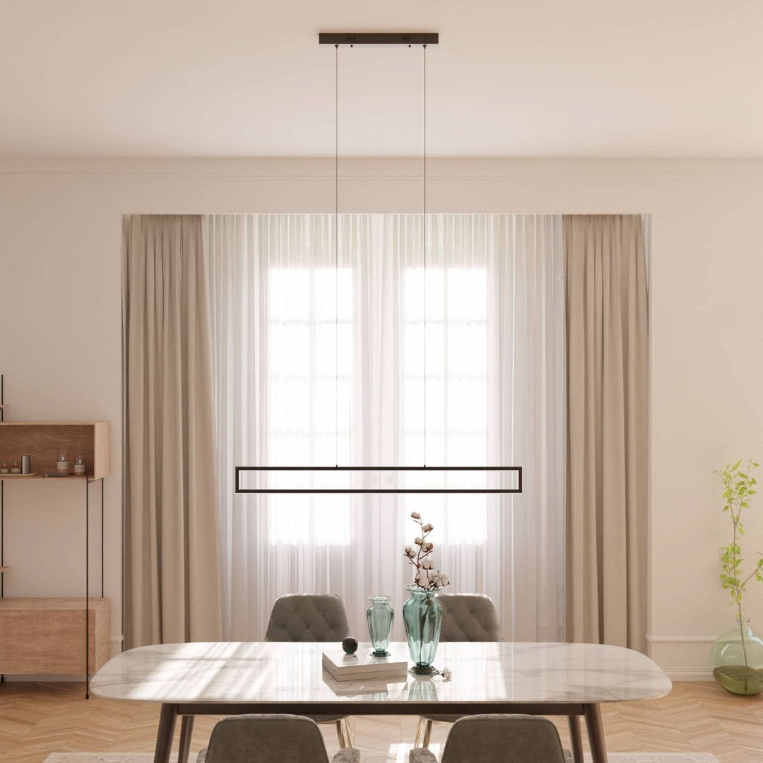 Modern Pendant Lamp - Dimmable LED Lighting Fixture for Dining Room, Living Room, or Entryway 0