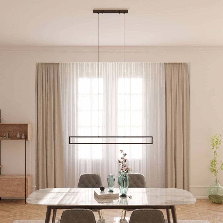 Modern Pendant Lamp - Dimmable LED Lighting Fixture for Dining Room, Living Room, or Entryway 0