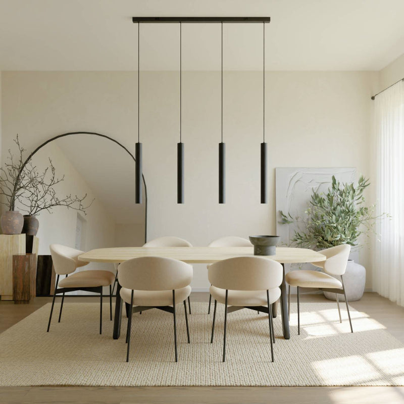 Modern Pendant Lamp with Adjustable Light Heads for Dining and Workspaces 8