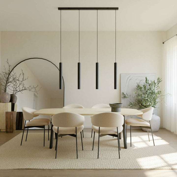 Modern Pendant Lamp with Adjustable Light Heads for Dining and Workspaces 8