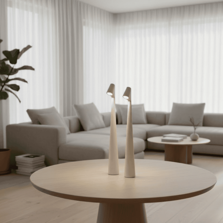 Modern Rechargeable Table Lamp – Sleek LED Design for Indoor and Outdoor Use, Wireless, Dimmable, 20-Hour Battery Life 1