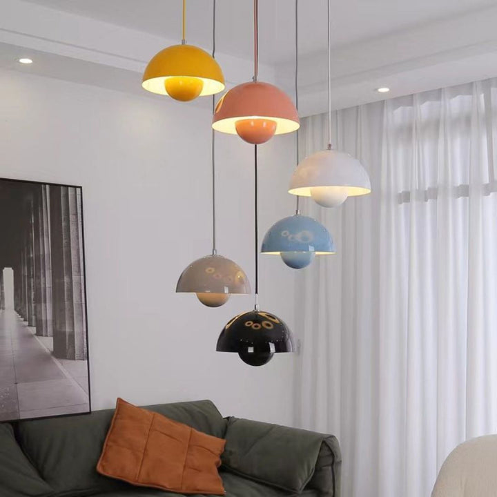 Modern Semicircular Chandelier for Home Decor with Vibrant Colors and Soft Ambient Light 1