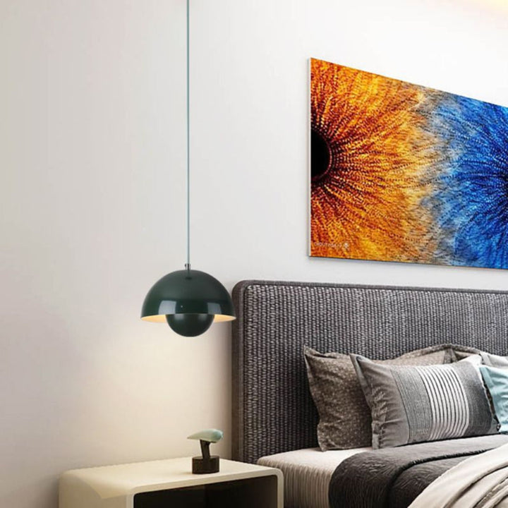 Modern Semicircular Chandelier for Home Decor with Vibrant Colors and Soft Ambient Light 11