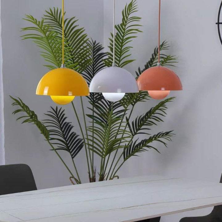 Modern Semicircular Chandelier for Home Decor with Vibrant Colors and Soft Ambient Light 5