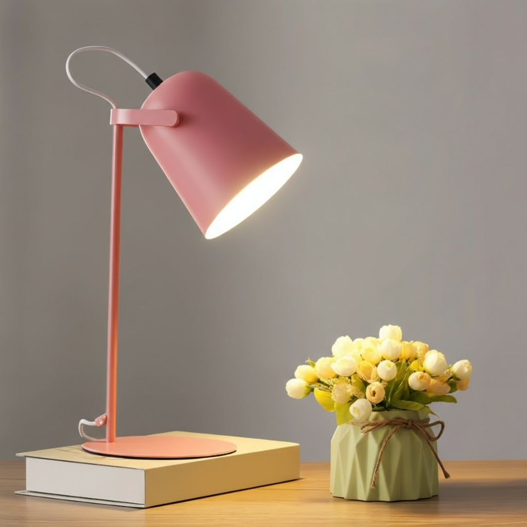 Modern Table Lamp with Adjustable Rotating Shade for Versatile Lighting 0