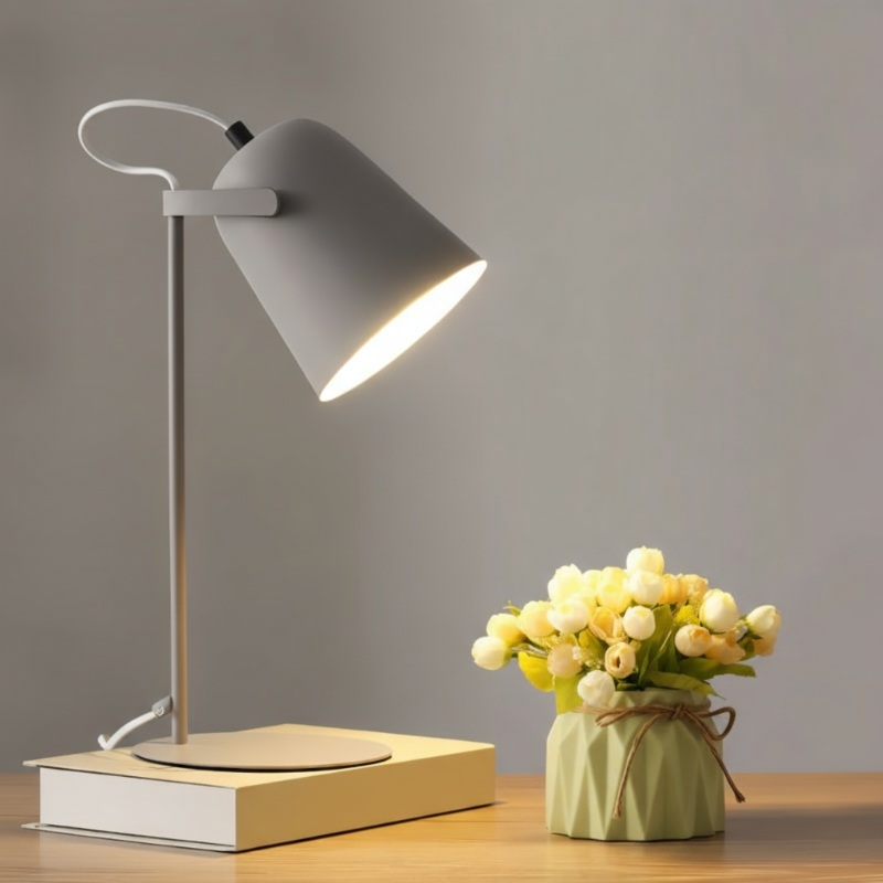 Modern Table Lamp with Adjustable Rotating Shade for Versatile Lighting 5