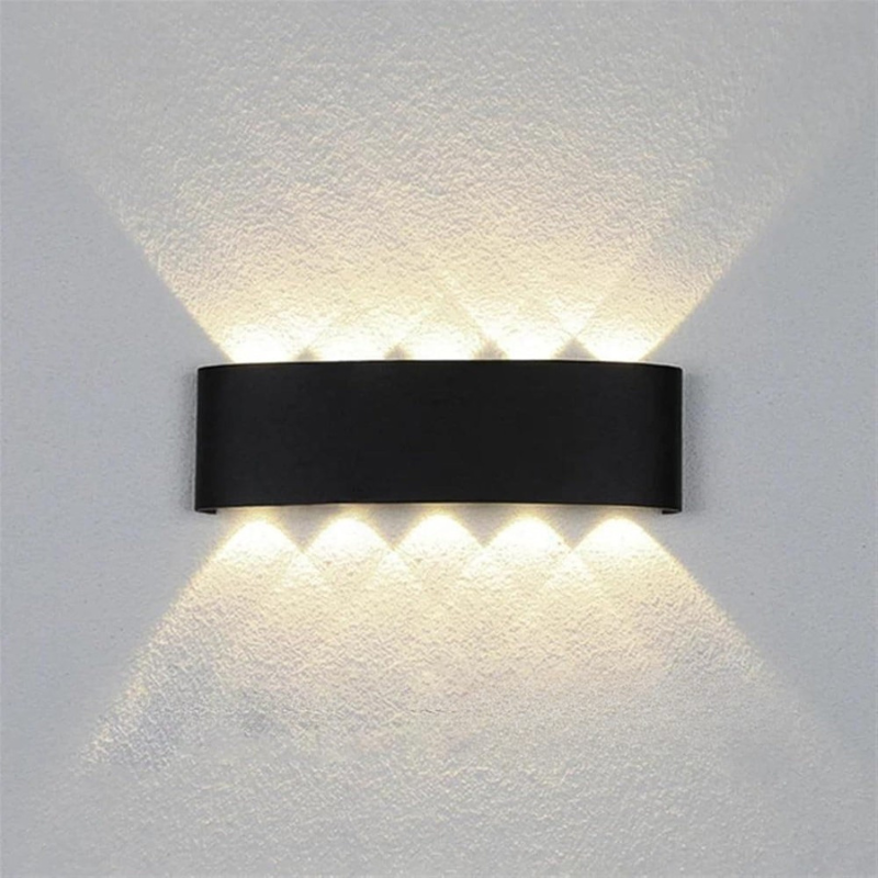 Moderne LED-Wandleuchte für Innen- und Außenbereiche