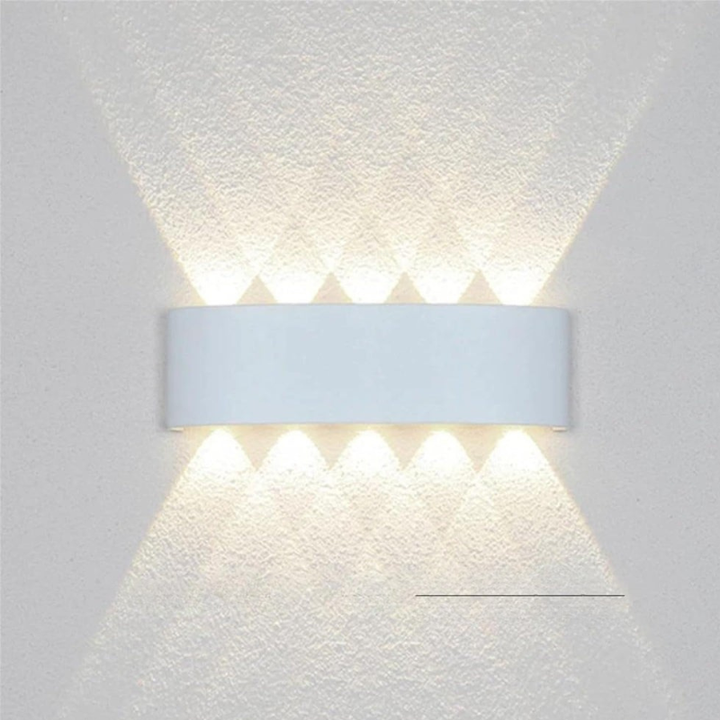 Moderne LED-Wandleuchte für Innen- und Außenbereiche