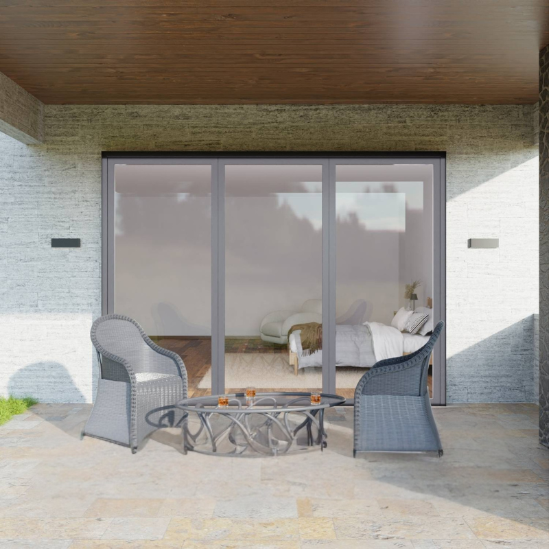 Moderne LED-Wandleuchte mit Ober- und Unterlicht