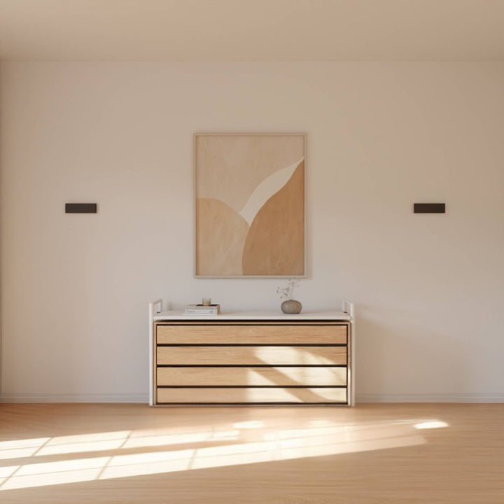 Moderne LED-Wandleuchte mit Ober- und Unterlicht