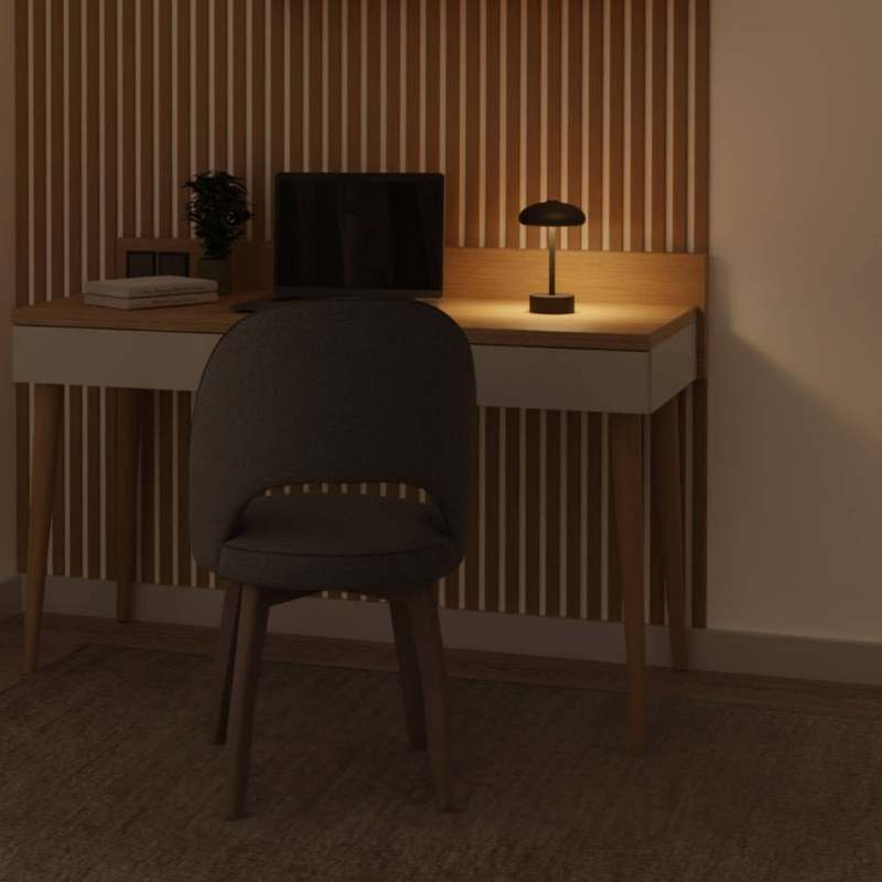 Moderne Pilzförmige Akku-Tischleuchte für Innen- und Außenbereich