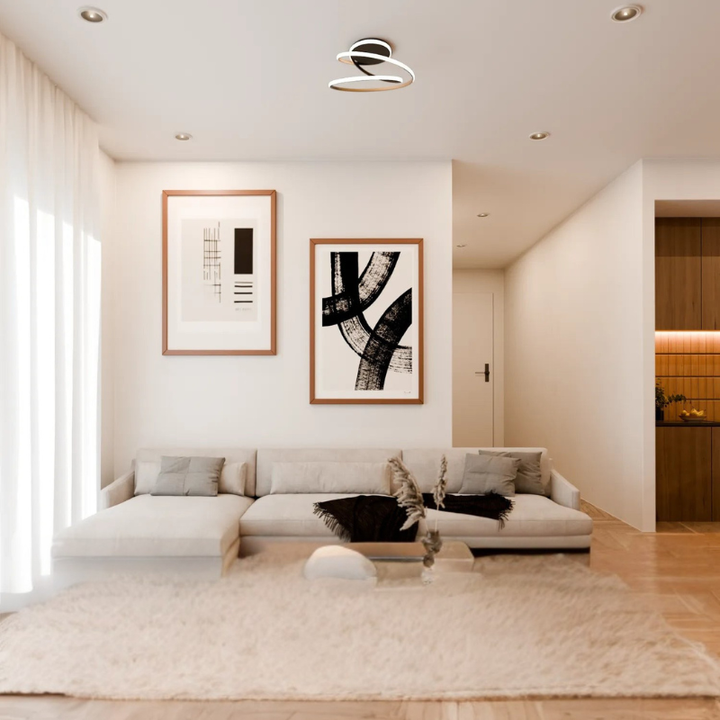 Moderne Ring-Deckenleuchte mit Einstellbarer Beleuchtung