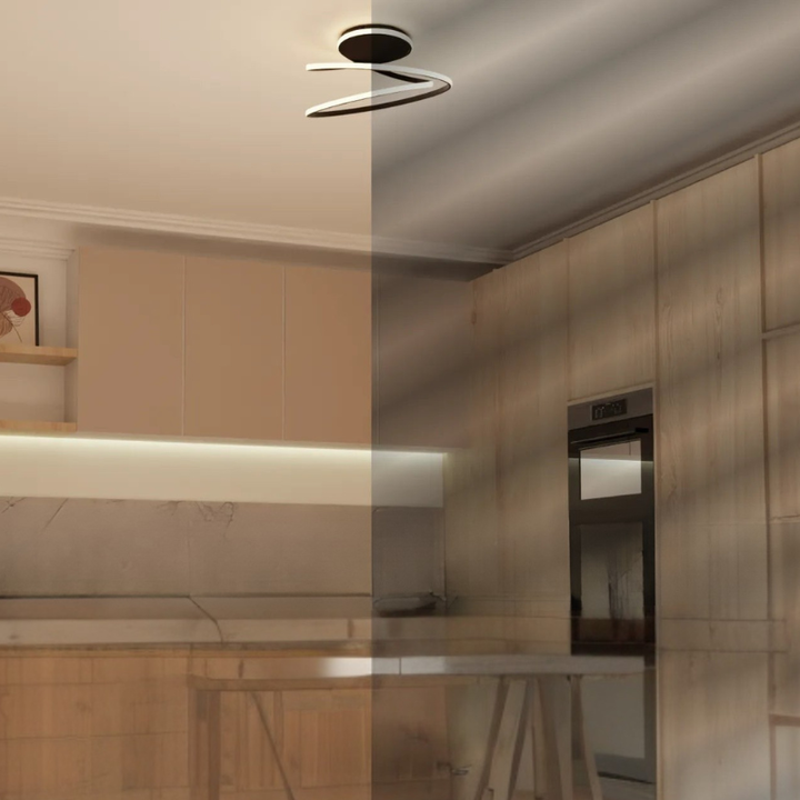 Moderne Ring-Deckenleuchte mit Einstellbarer Beleuchtung