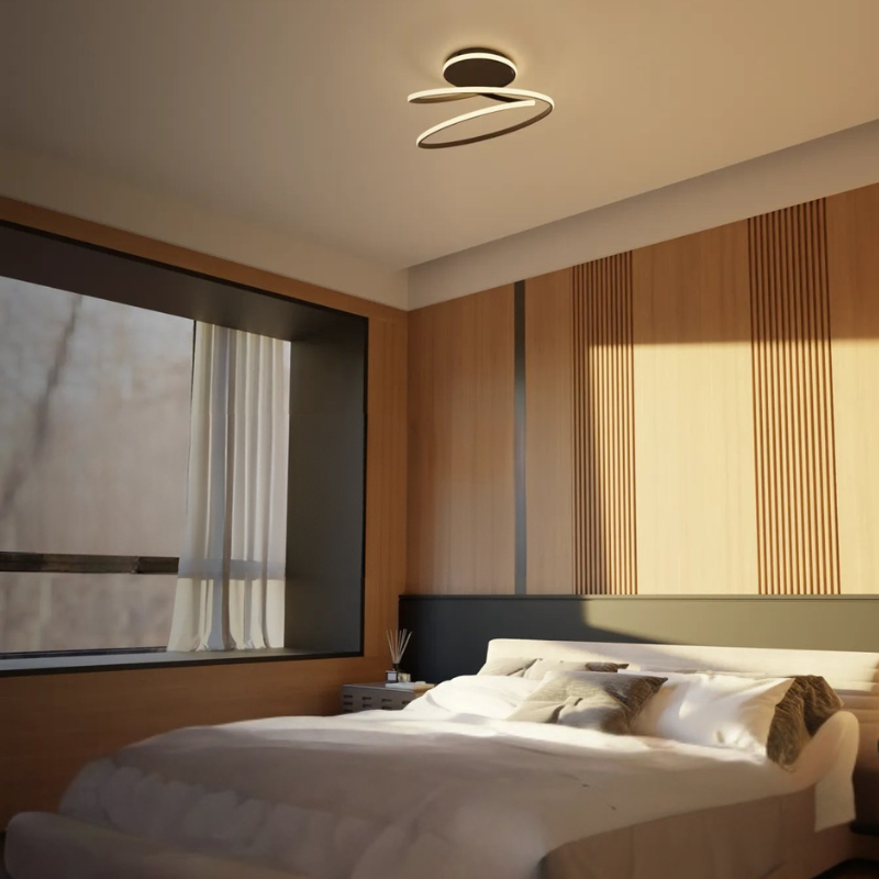 Moderne Ring-Deckenleuchte mit Einstellbarer Beleuchtung