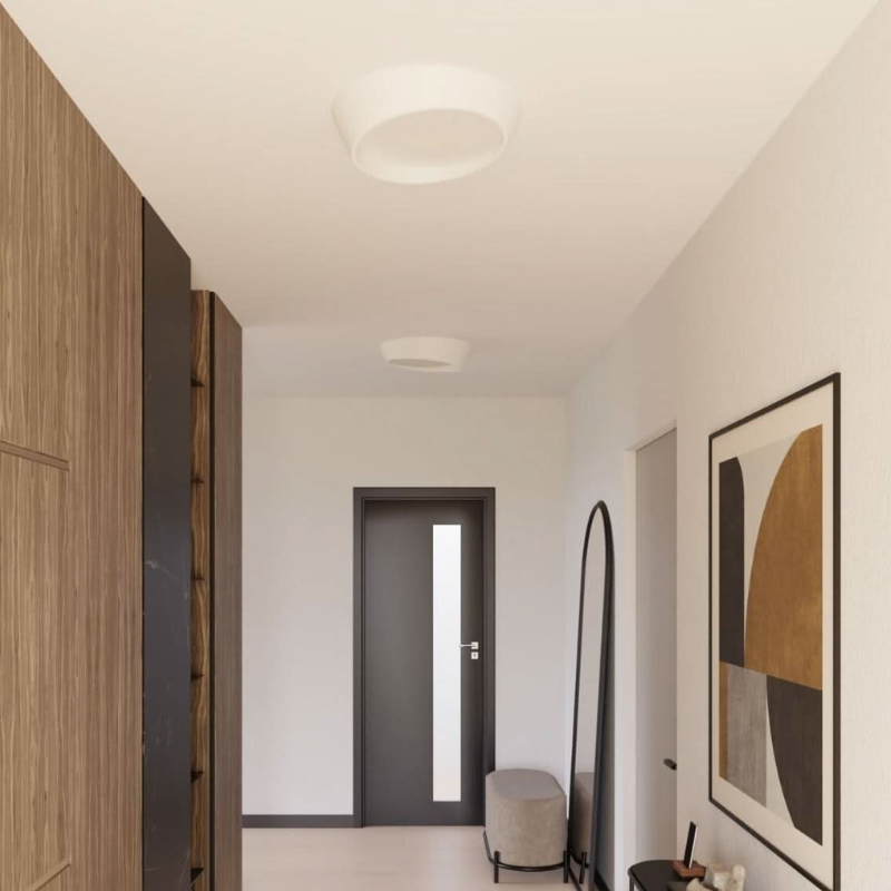 Moderne Runde LED-Deckenleuchte für Zeitgenössische Innenräume