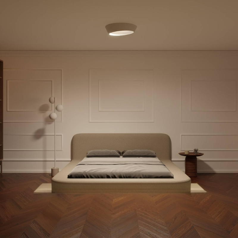 Moderne Runde LED-Deckenleuchte für Zeitgenössische Innenräume