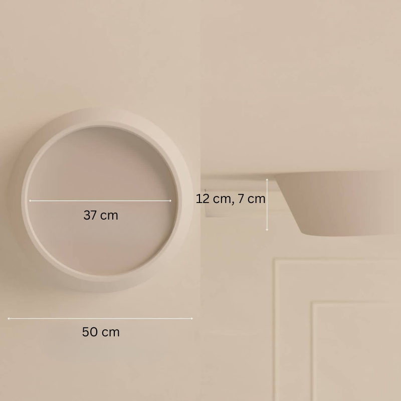 Moderne Runde LED-Deckenleuchte für Zeitgenössische Innenräume