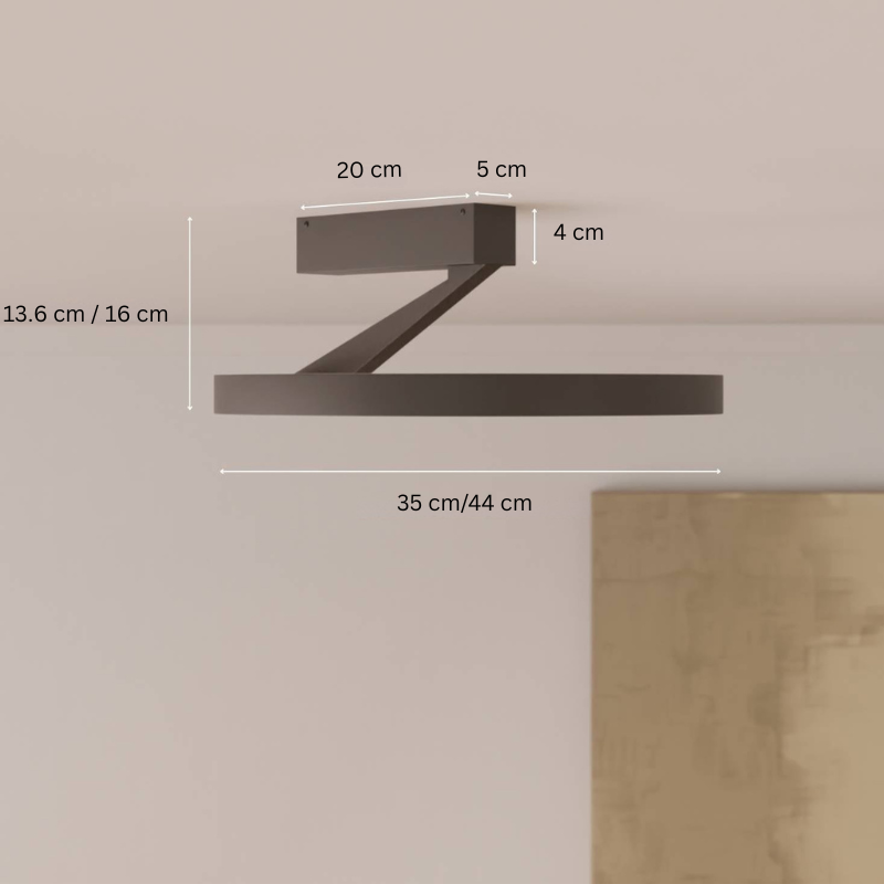 Moderne Runde LED-Deckenleuchte mit Ober- und Unterbeleuchtung