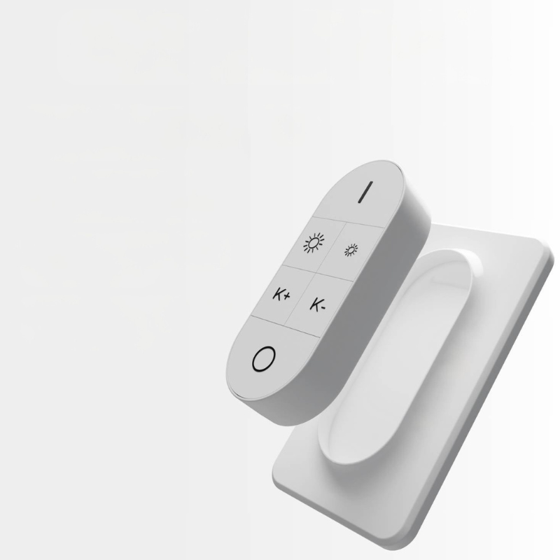 Moderne Stativ-Stehleuchte mit Rundem LED-Rahmen