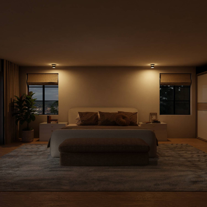 Moderne Zylindrische Deckenleuchte mit Ober- und Unterbeleuchtung