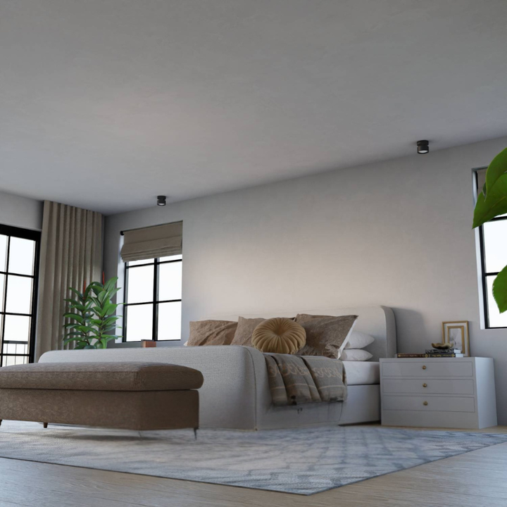 Moderne Zylindrische Deckenleuchte mit Ober- und Unterbeleuchtung