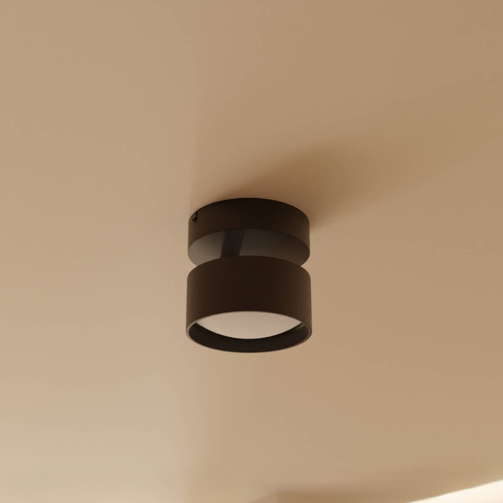 Moderne Zylindrische Deckenleuchte mit Ober- und Unterbeleuchtung