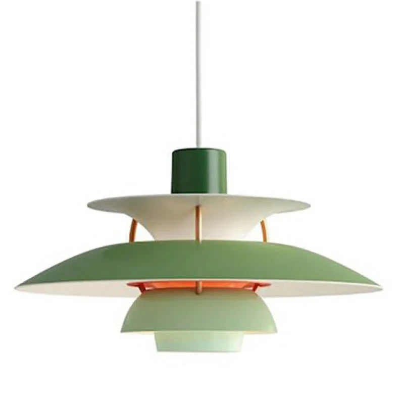 Moderne LED-Hängelampe in Farbenfrohem Metalldesign für Esstisch und Wohnbereiche – Energiesparend, E27 Fassung 1