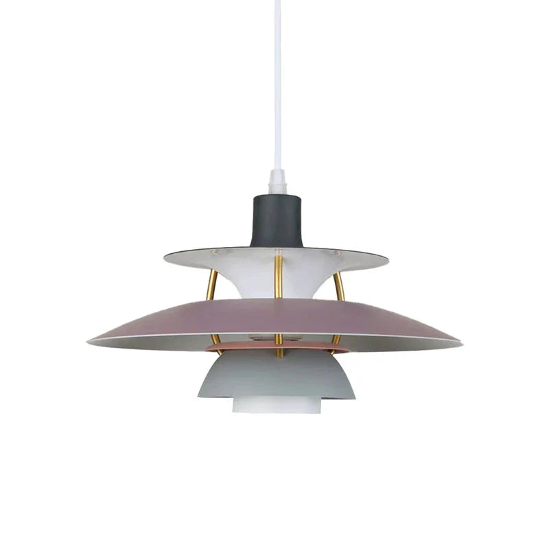 Moderne LED-Hängelampe in Farbenfrohem Metalldesign für Esstisch und Wohnbereiche – Energiesparend, E27 Fassung 2